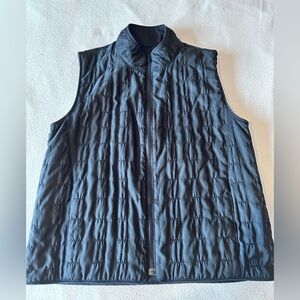 Mycra Pac One Women's Reversible Full Zip Vest Pockets Black Sz 1 S/M Puffer USA